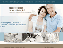 Tablet Screenshot of neurologyct.com